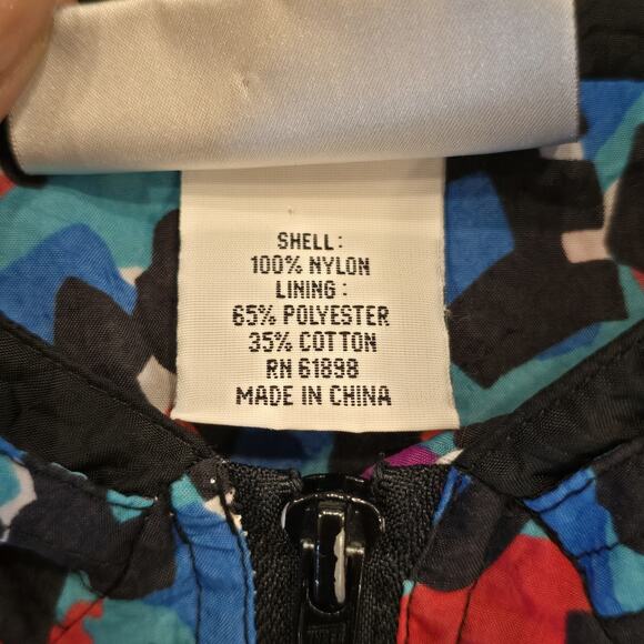 80s 90s Aviat Sportif Windbreaker Track Suit Zip Vintage Purple Blue Jacket XL - Picture 7 of 8